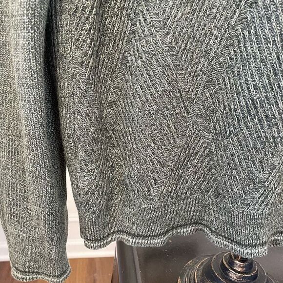 Tommy Bahama 1/4 Zip Cotton Sweater Green L - Picture 3 of 6